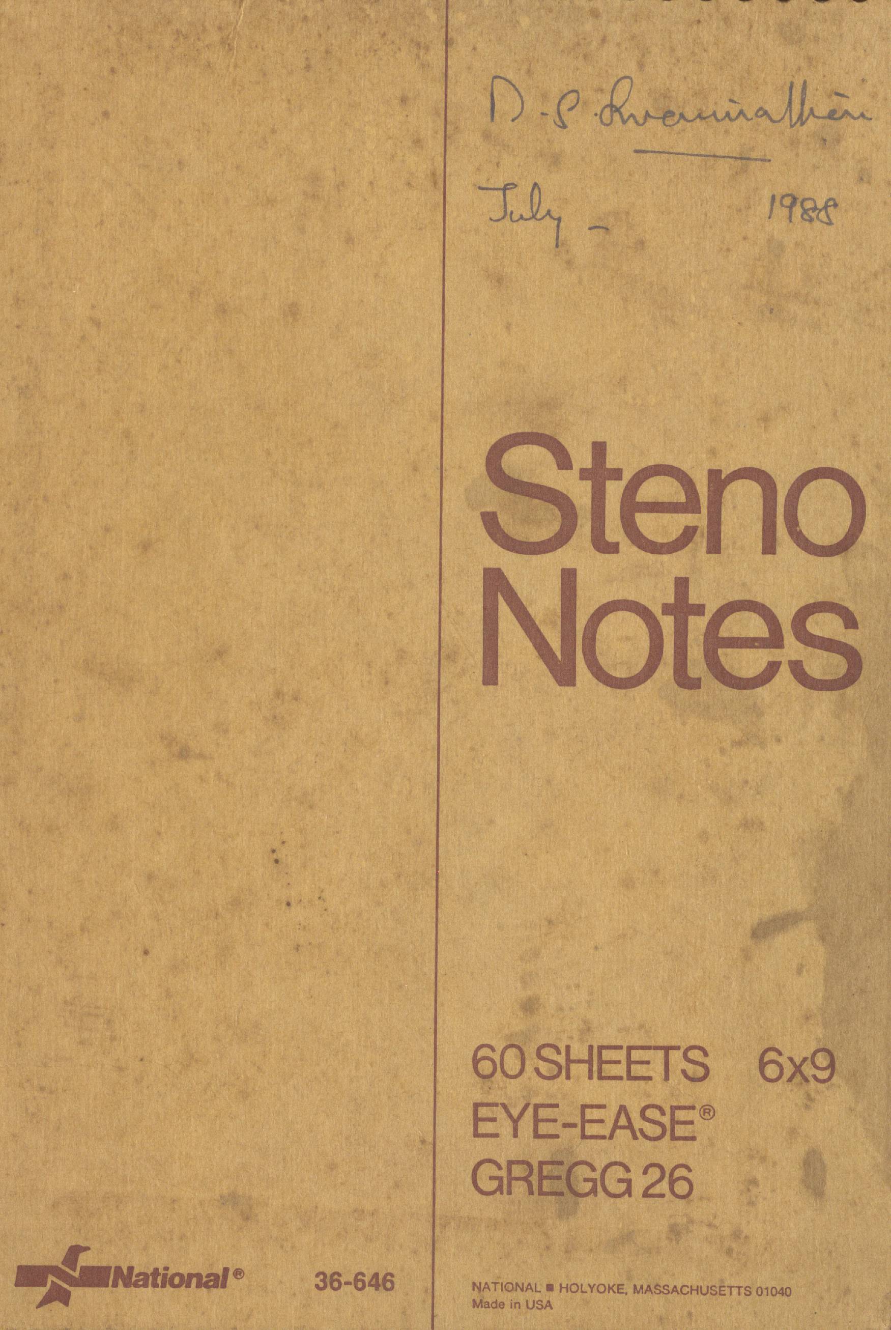 Notes, Conferences and Workshops -- 1988