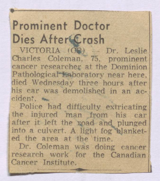 Prominent doctor dies after crash - Calgary Paper