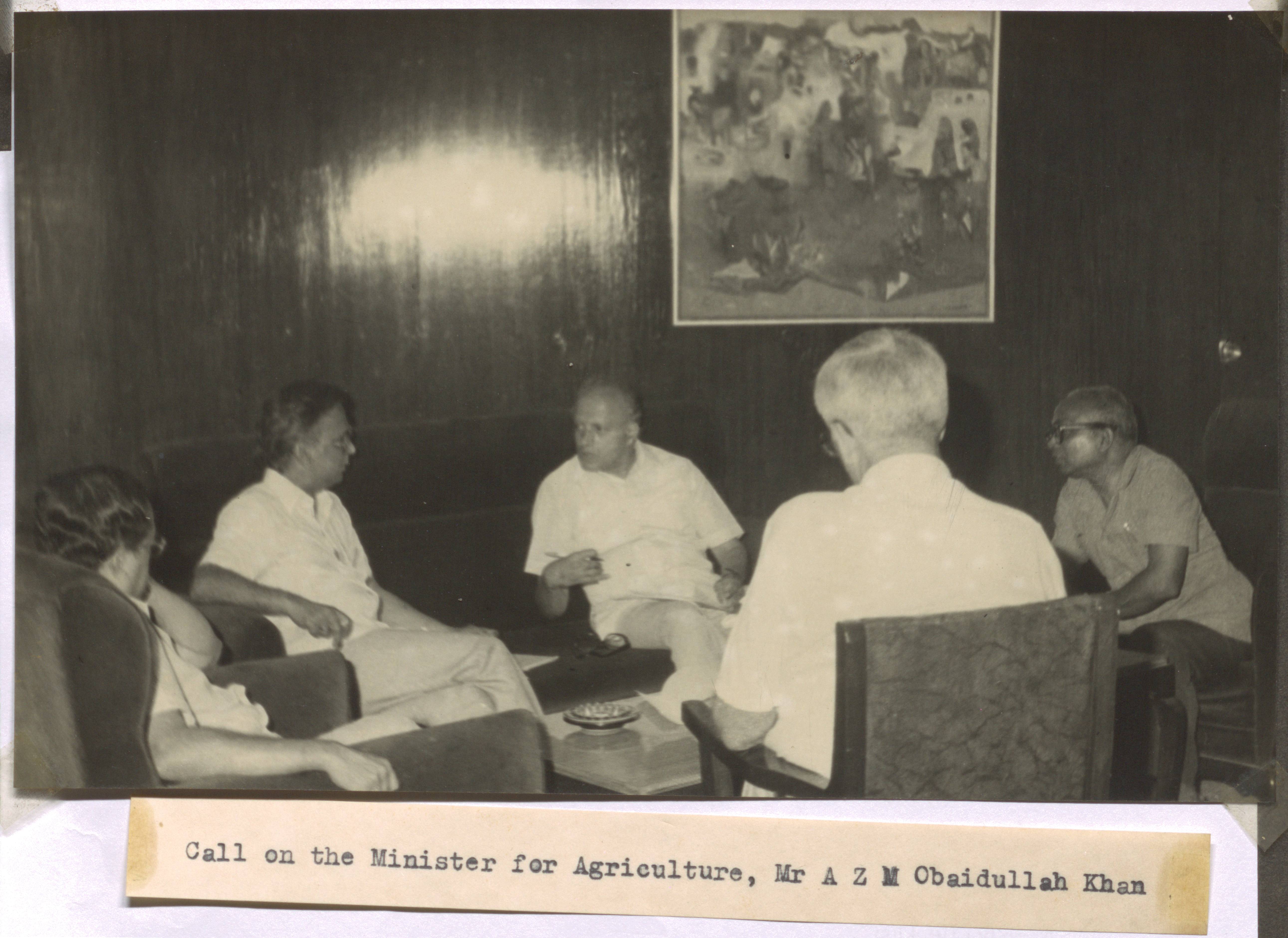 Photographs of Swaminathan with various officials - Indian and foreign